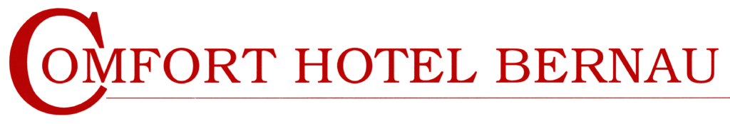 Comfort Hotel Bernau - charmant & familiär geführtes 3-Sterne-Hotel *** vor den Toren Berlins. Logo rot